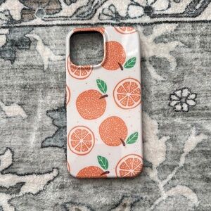 iPhone 15 Pro Max Orange Patterned Casely iPhone Case w/ MagSafe